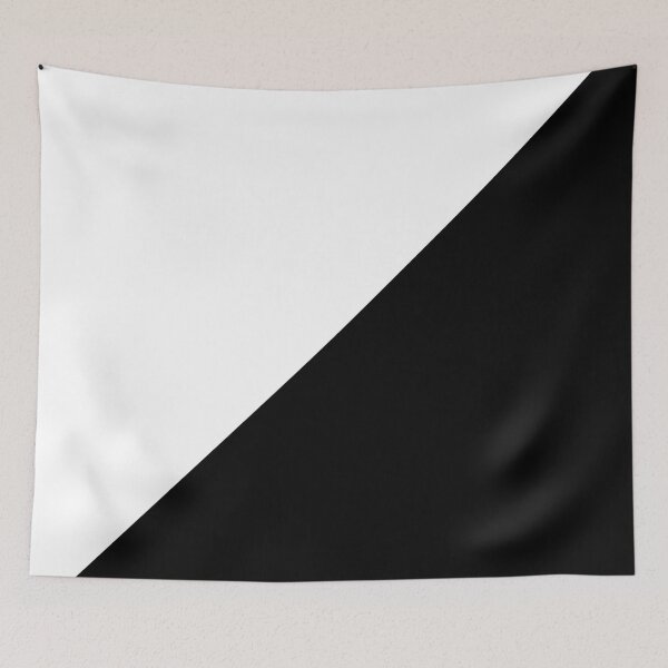 Item preview, Diagonal half white and black designed and sold by JayArtShop.