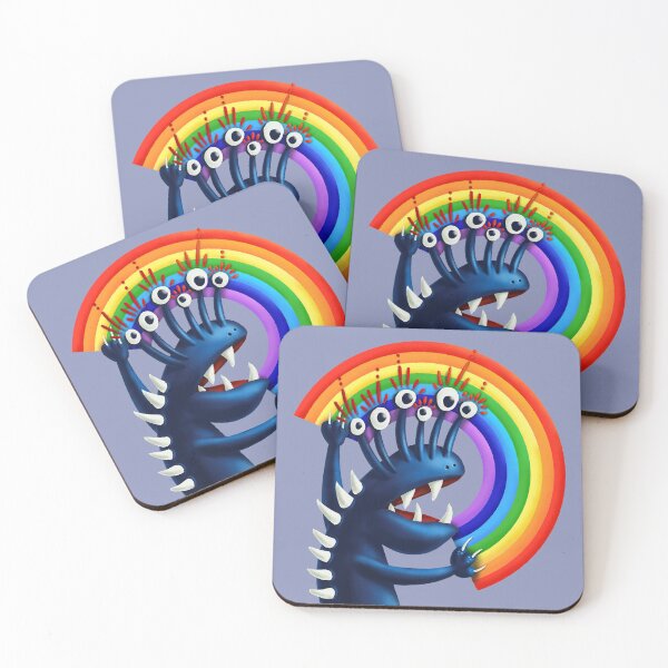 Item preview, Funny Monster With Colorful Rainbow designed and sold by Boriana Giormova.