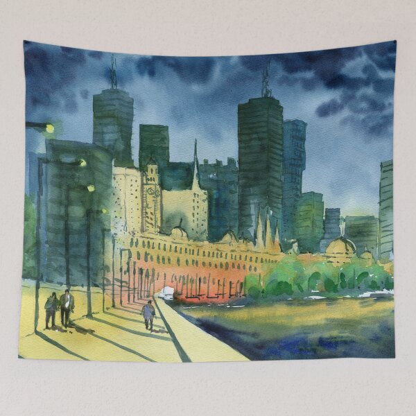 Item preview, Southbank Melbourne designed and sold by darrenyeoart.