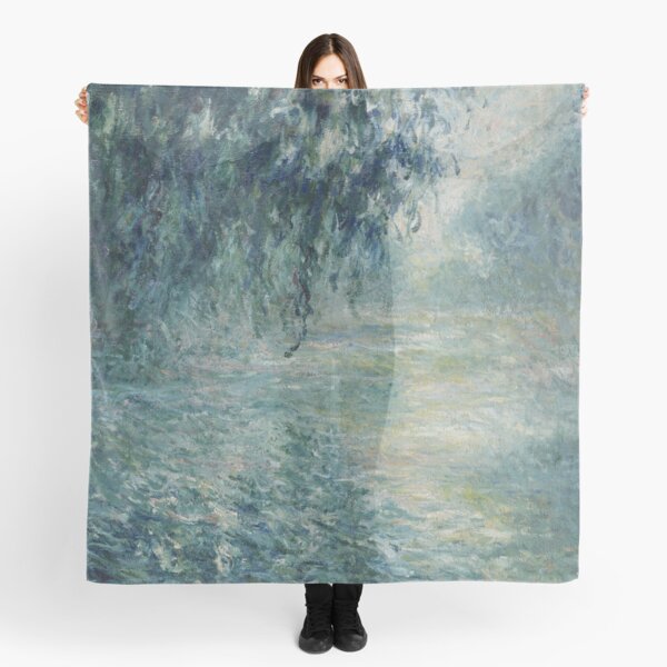 Claude Monet - Morning on the Seine Scarf