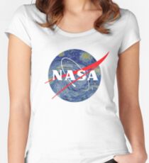 NASA starry night Women's Fitted Scoop T-Shirt