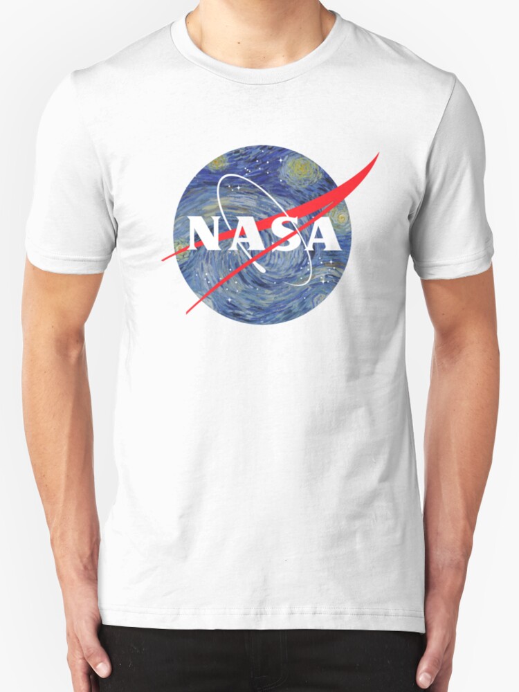 nasa t shirt with american flag