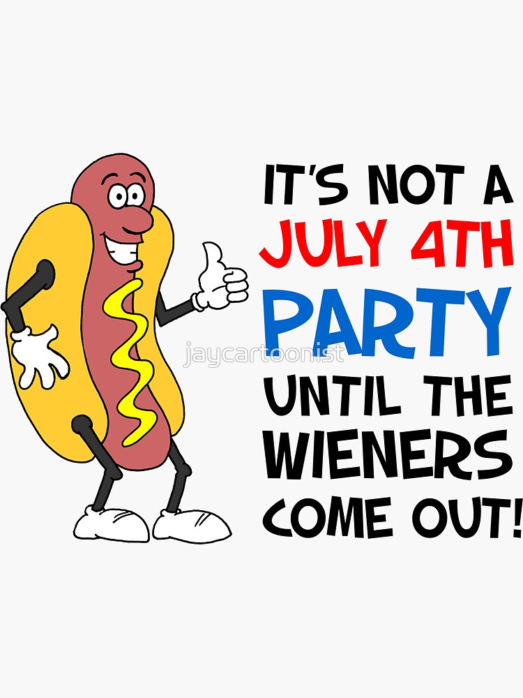 It's Not A Party Until The Wieners Come Out Hot Dog Cartoon Tank Top It's Not A Party Until The Wieners Come Out Hot Dog Cartoon Tank Top