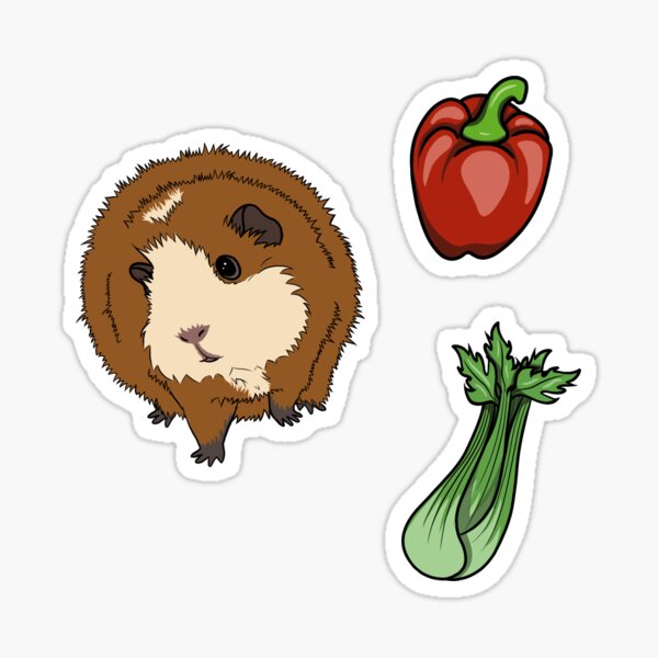 Tilty and her favourite snacks sticker set Sticker