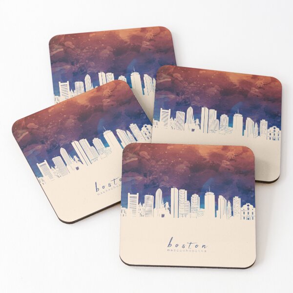 Item preview, boston skyline designed and sold by BekimART2.