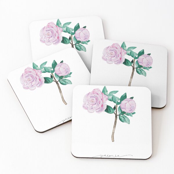 Item preview, Watercolor painting peony art print designed and sold by farbcafe.