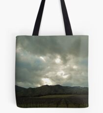 April Skys Over Vineyards Tote Bag