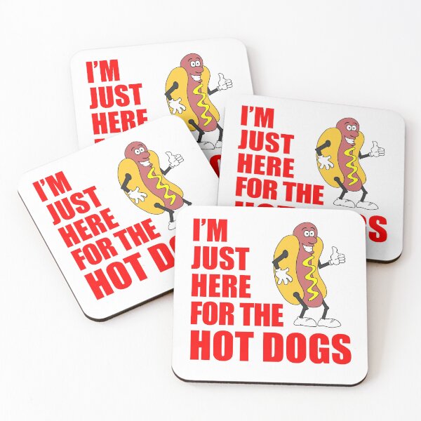 Item preview, I'm Just Here For The Hot Dogs Cartoon designed and sold by jaycartoonist.