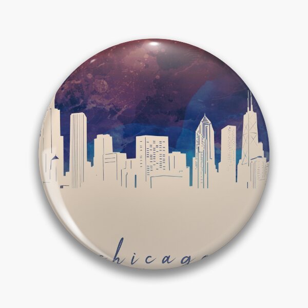 Item preview, chicago skyline designed and sold by BekimART2.
