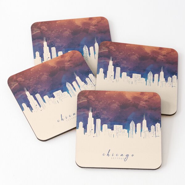 Item preview, chicago skyline designed and sold by BekimART2.