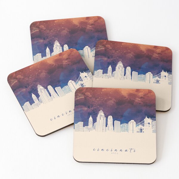 Artikelvorschau, Cincinnati Skyline entworfen und verkauft von BekimART2.