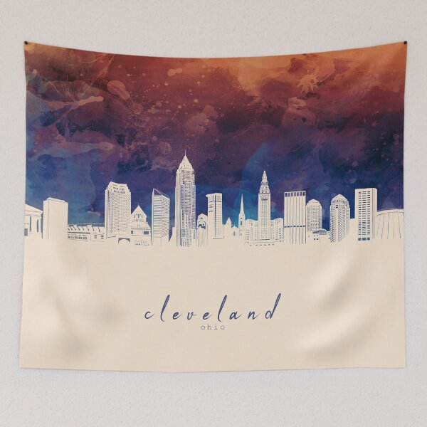 Item preview, cleveland skyline designed and sold by BekimART2.