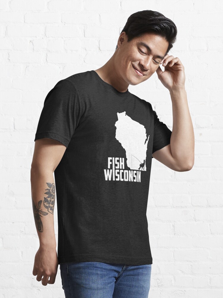 Fish Wisconsin Fishing graphic Essential T-Shirt for Sale by jakehughes2015