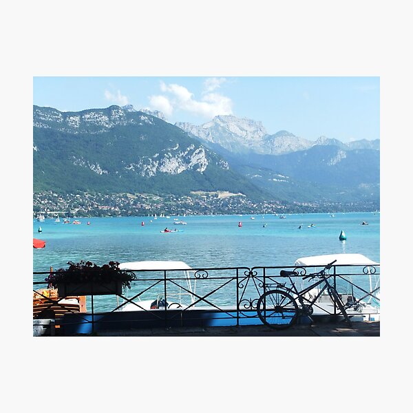Bicycle Annecy Photographic Print
