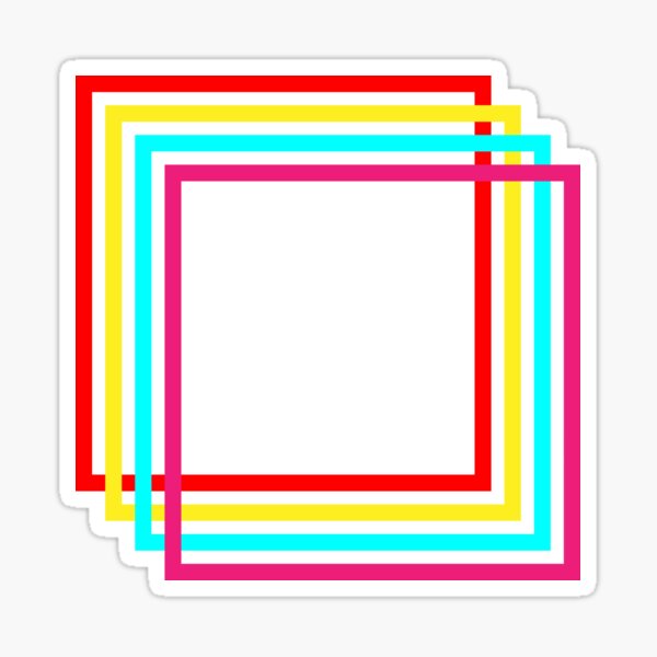 Retro Cube Sticker