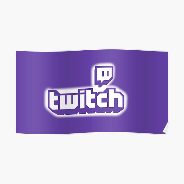 Twitch Posters Redbubble - 3d twitch logo roblox