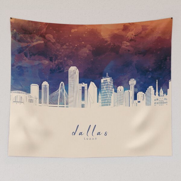 Item preview, dallas skyline designed and sold by BekimART2.