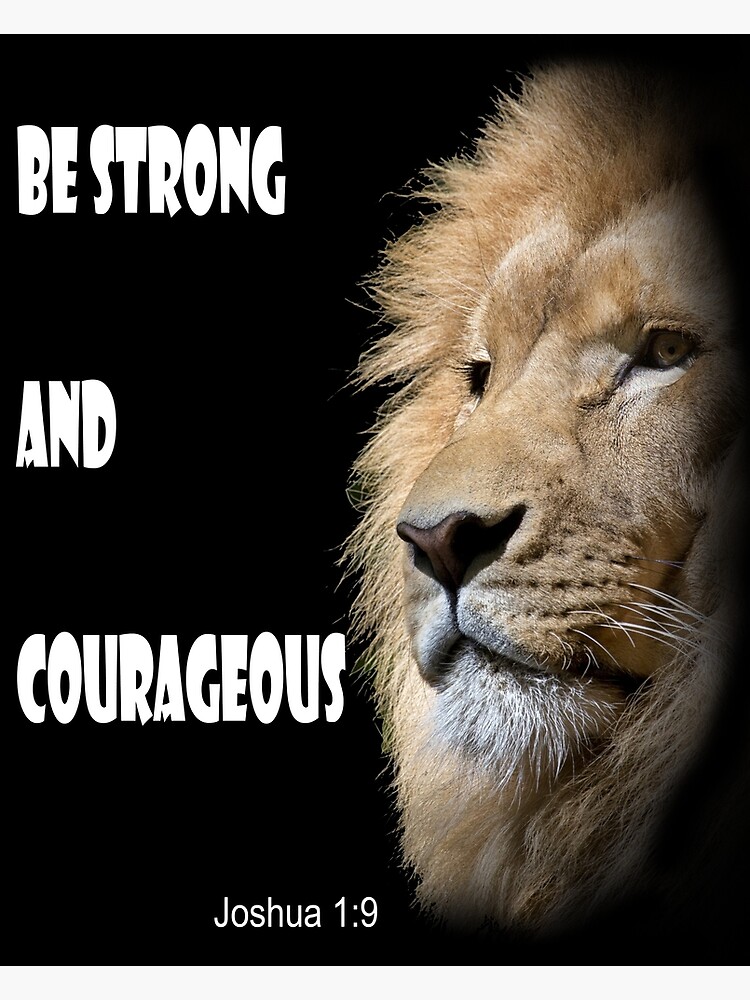 Christian Tee Shirts: Be Strong & Courageous Joshua 1:9 Womens T-shirt -  Christ Follower Life