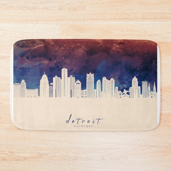 Item preview, detroit skyline designed and sold by BekimART2.