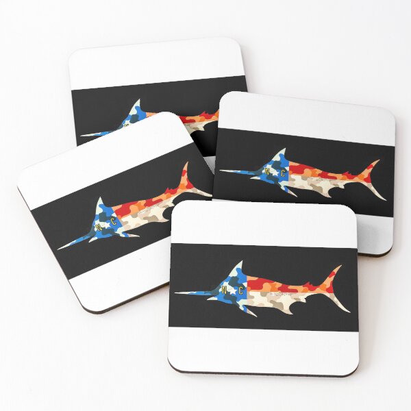 Item preview, Camo NC flag Blue Marlin  designed and sold by barryknauff.