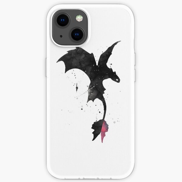 Splatter Toothless Dragon iPhone Soft Case