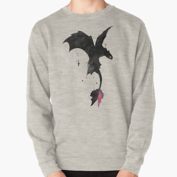 Splatter Toothless Dragon Pullover Sweatshirt