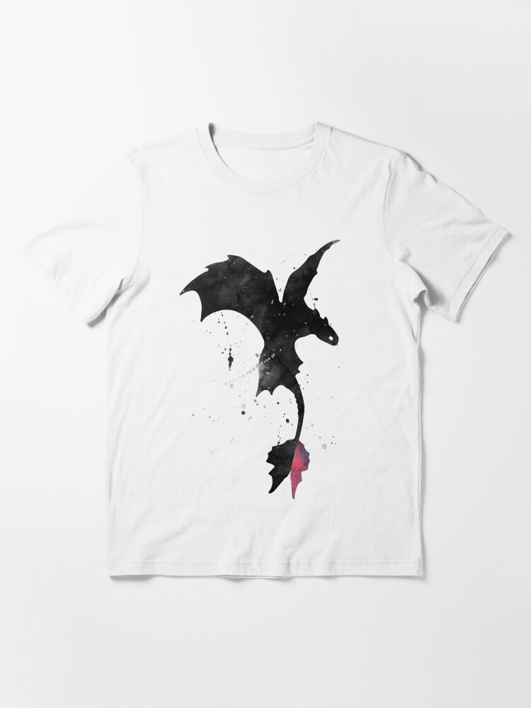 Thumbnail 3 of 7, Essential T-Shirt, Splatter Toothless Dragon designed and sold by mrsalbert.
