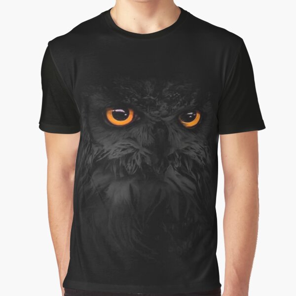 Black Owl Graphic T-Shirt