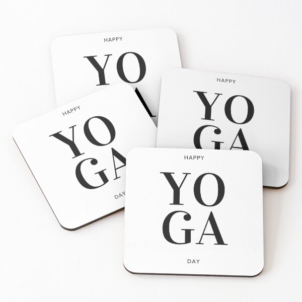 Item preview, Happy YOGA Day (bl) designed and sold by Puji Designs.