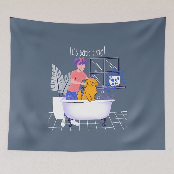 Item preview, Bath time with you favorite Pet Buddy designed and sold by EvaWolf.