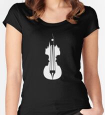 sherlock violin big ben Women's Fitted Scoop T-Shirt