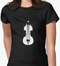 sherlock violin big ben Women's Fitted T-Shirt