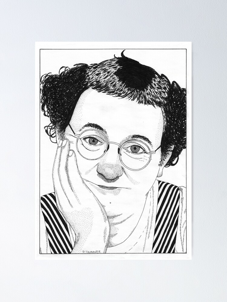 Coluche Poster By Pascaltavarner Redbubble