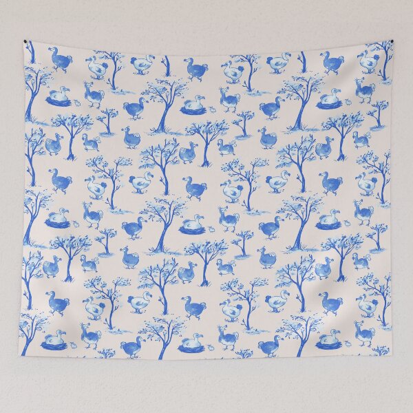 Item preview, Dodo Toile- Blue designed and sold by dweebsville.