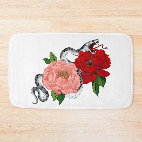 Item preview, Snake and flowers designed and sold by dollyxdaydreamx.