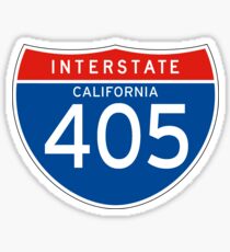 Interstate Sign 405 California, USA Sticker