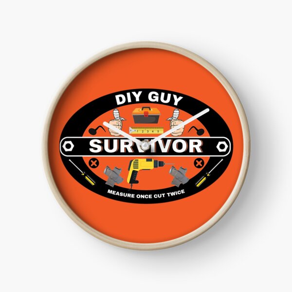 DIY Survivor - Heimwerker - Lustige DIY - Papa - Ehemann - Freund - Selbstbau - Schlechte DIY Uhr