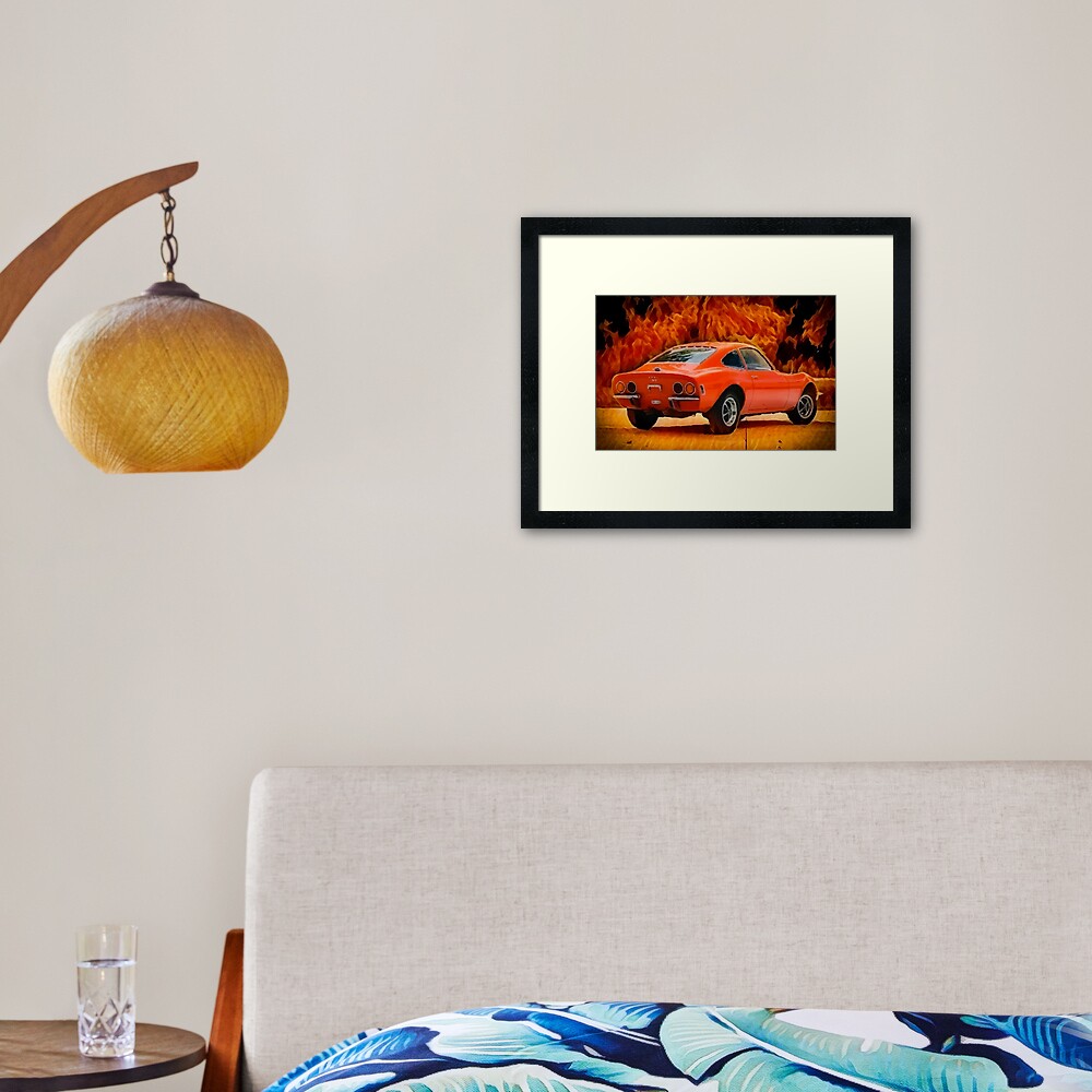 Opel Fire Framed Art Print