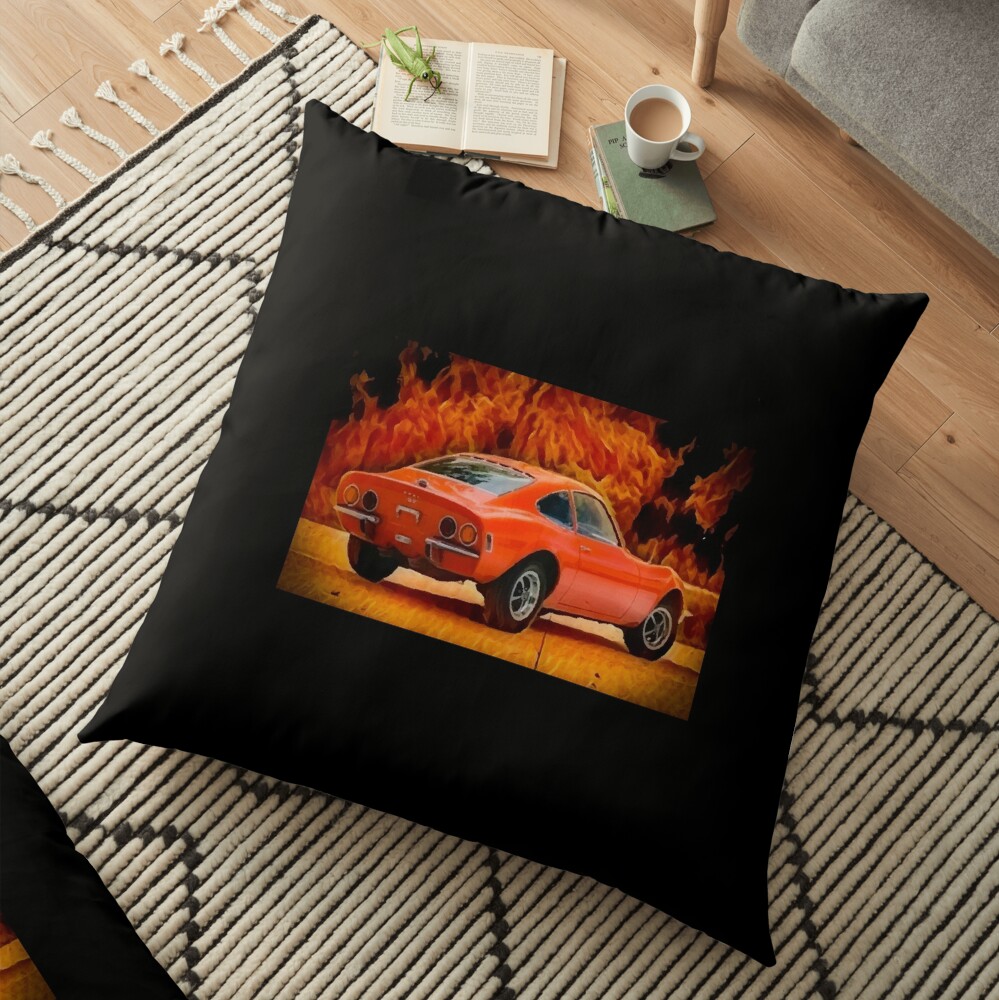 Opel Fire Floor Pillow
