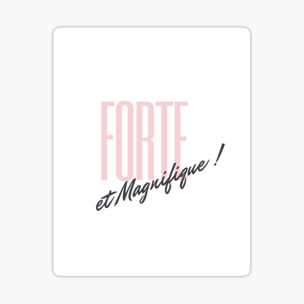 strong-and-beautiful-french-handwriting-sticker-for-sale-by