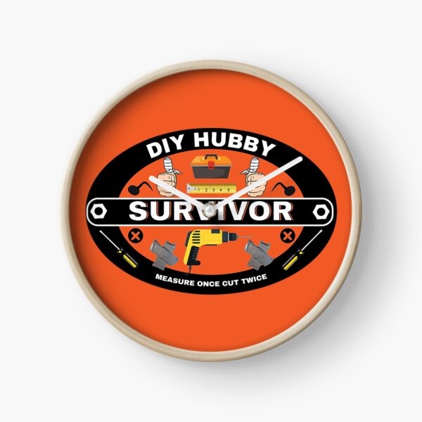 DIY Survivor - Heimwerker - Lustige DIY - Papa - Ehemann - Freund - Selbstbau - Schlechte DIY Uhr