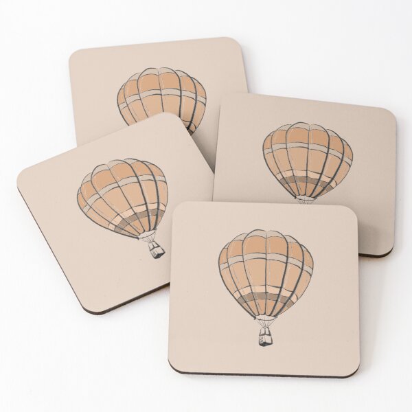 Item preview, Hot air brown balloon Illustration line drawing Art, line drawing, minimalist nursery art, baby art designed and sold by Prints Actually.