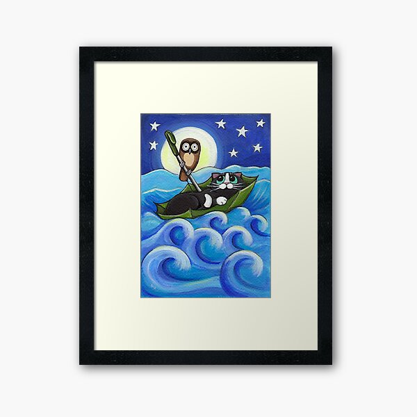 Owl and the Pussycat Framed Art Print