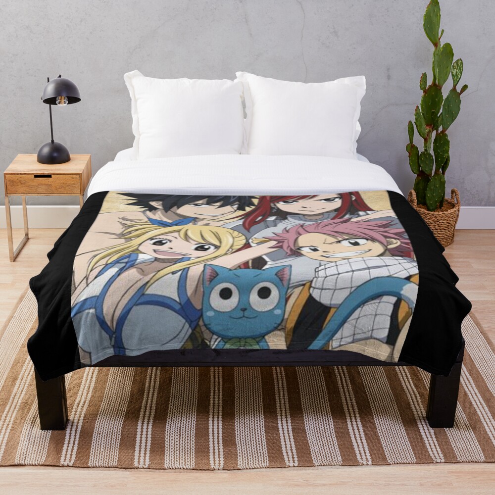 "Fairy Tail" Throw Blanket by Redbubble