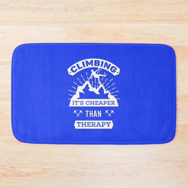 Item preview, Climbing is cheaper than therapy designed and sold by Kay Kay Design Shop.