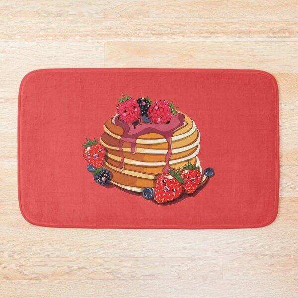 Item preview, pancakes Kawaii strawberry rasberry designed and sold by Collagedream.