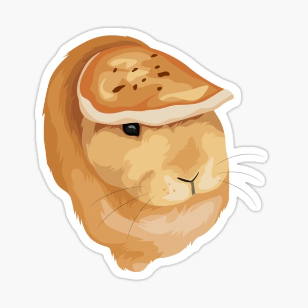Pancake on a Rabbit Sticker