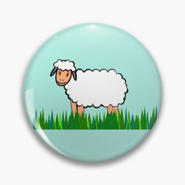 Item preview, cute little sheep in a meadow designed and sold by loiret1958.