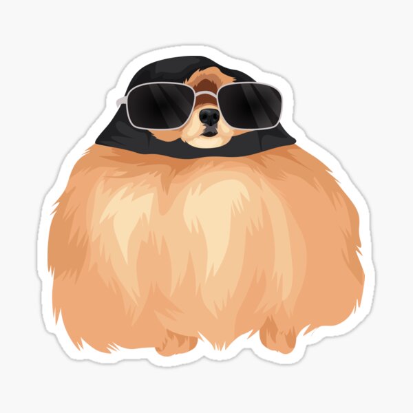 Cool Dog With Glasses Sticker