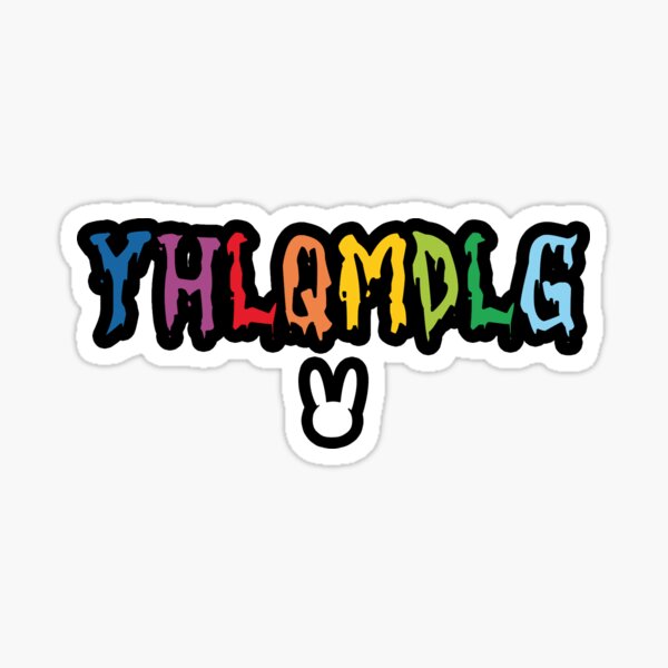 Download "YHLQMDLG - Bad Bunny" Sticker by blazikin | Redbubble